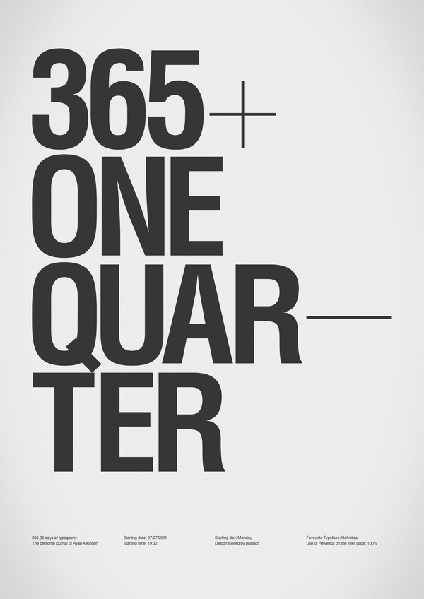 365+One Quarter / Ryan Atkinson