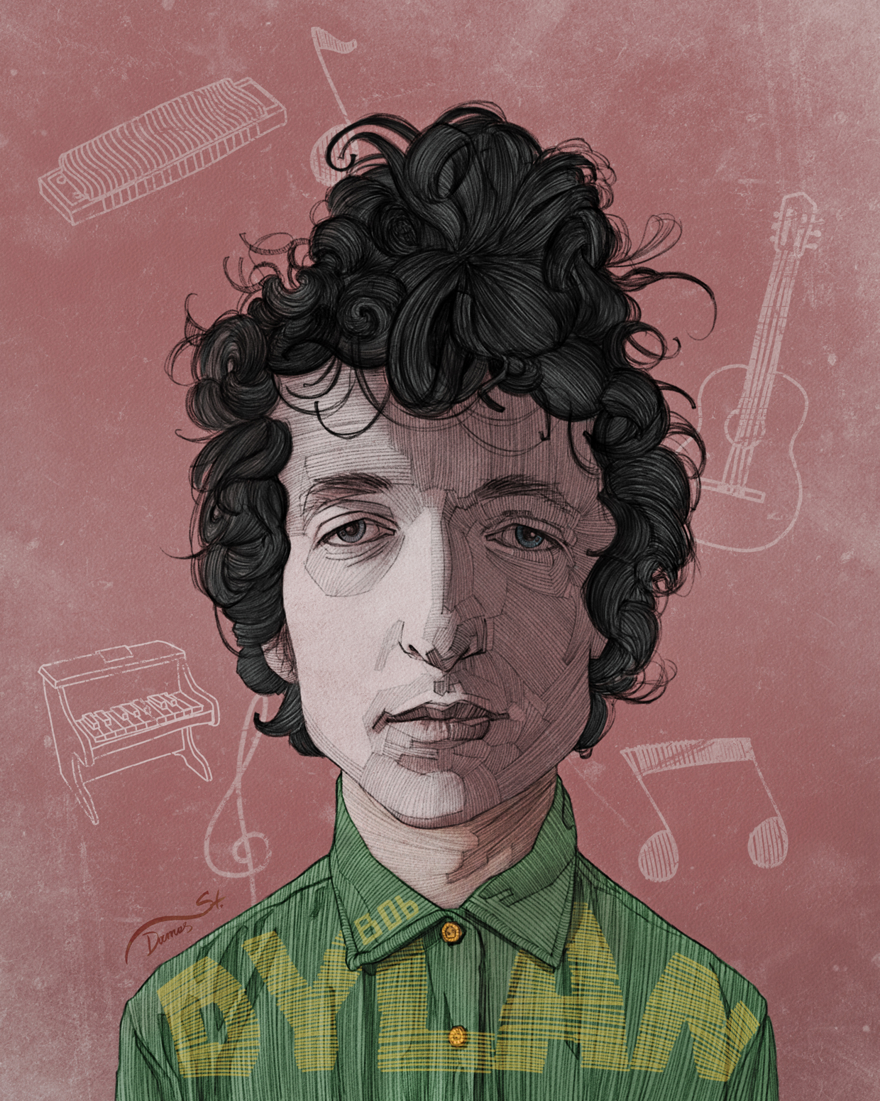 Bob Dylan Poster / Stavros Damos (3)