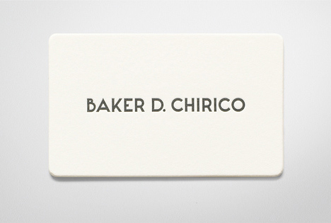 Baker D. Chirico / Fabio Ongarato Design