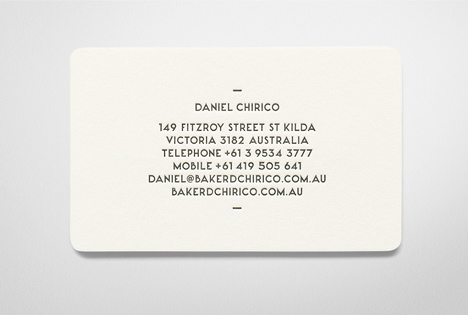 Baker D. Chirico / Fabio Ongarato Design