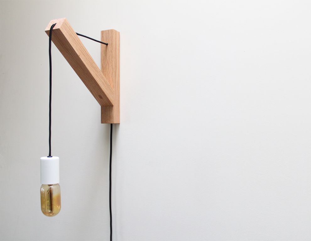 design d'objet bracket lamp dino sanchez