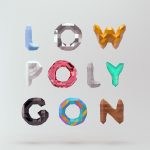 Low Poly Font / Mount&Star