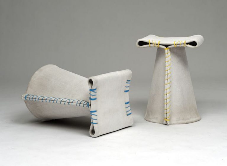 Tabouret Stitching Concrete / Florian Schmid