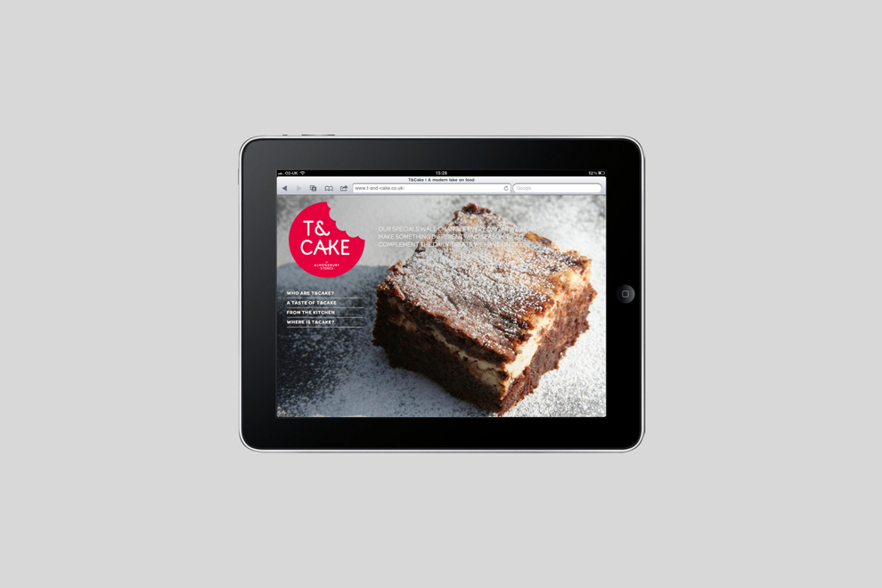 Identité visuelle pour T&Cake, un café moderne basé dans le Yorkshire en Angleterre, Signée par le studio Build.